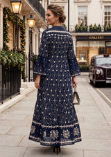 ibBan Hand Embroidered Winter Tunic Dress | Luxury Bohemian Elegance - Melida