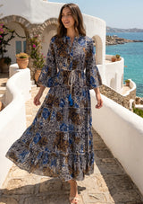 ibBan Premium Printed Cotton Long Tunic Dress -Lara Tunic