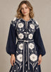 ibBan Floral Embroidered Cotton Long Dress - Johri
