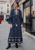 ibBan Hand Embroidered Winter Tunic Dress | Luxury Bohemian Elegance - Melida