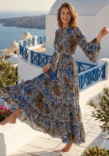 ibBan Premium Printed Cotton Long Tunic Dress -Lara Tunic