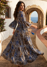 ibBan Premium Printed Cotton Long Tunic Dress -Lara Tunic
