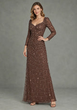 ibBan Women’s Party Long Dress with Hand Embroidery -Sobia