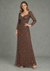 ibBan Women’s Party Long Dress with Hand Embroidery -Sobia