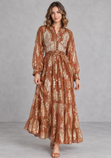 ibBan Embellished Lurex Long Dress with Metallic - Varsha