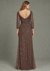 ibBan Women’s Party Long Dress with Hand Embroidery -Sobia
