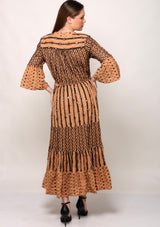 ibBan cotton schiffli fabric Long Tunic Dress for Women -Safiya