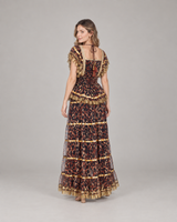 ibBan Cotton Georgette Long Dress - Anaab