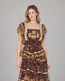 ibBan Cotton Georgette Long Dress - Anaab