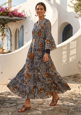 ibBan Premium Printed Cotton Long Tunic Dress -Lara Tunic