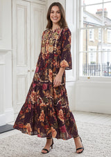 IbBan Printed Cotton Long Tunic for Women - Husana