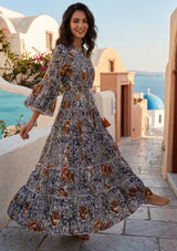 ibBan Premium Printed Cotton Long Tunic Dress -Lara Tunic