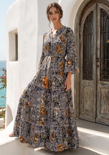 ibBan Premium Printed Cotton Long Tunic Dress -Lara Tunic