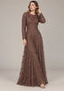 ibBan Women’s Party Long Dress with Hand Embroidery -Qamira