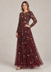 ibBan Women’s Party Long Dress with Hand Embroidery -Qamira