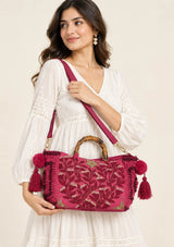 ibBan Embellished hand Embroidery Tote Bag - Seba