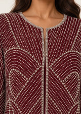 ibBan Women’s  Beaded Jacket and Pant Set - Zarina