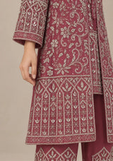 ibBan Women’s Georgette -Style Ethnic Set with Hand Embroidery -Dafli