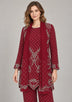 ibBan Women’s Georgette Embroidered Suit Set - Kaira