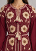 ibBan Floral Embroidered Cotton Long Dress - Johri