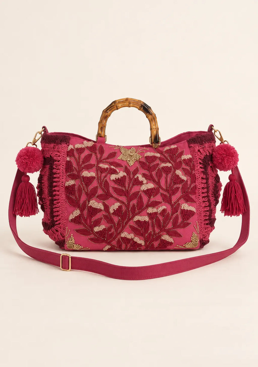 ibBan Embellished hand Embroidery Tote Bag - Seba