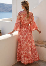 ibBan Hand-Embroidered Cotton Viscose Maxi Dress - Samaya