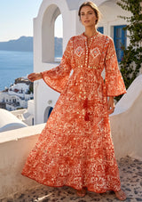 ibBan Hand-Embroidered Cotton Viscose Maxi Dress - Samaya