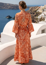 ibBan Hand-Embroidered Cotton Viscose Maxi Dress - Samaya
