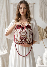 ibBan Embellished hand Embroidery Bucket Bag - Loana