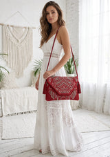 ibBan Embellished Canvas Crossbody Wallet Bag -  Masum