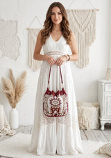 ibBan Embellished hand Embroidery Bucket Bag - Loana