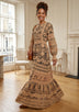 ibBan Winter Embroidered Long Dress | Elegant Women's Occasion Wear - Dori