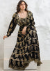 ibBan Hand Embroidered Cotton Lurex Winter Long Dress | Luxury Occasion Wear - Sofia