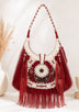 Bolso de cuero bordado para mujer - Ibiza