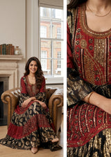 ibBan Hand Embroidered Beaded Cotton Lurex Maxi Dress | Luxury Resort Wear - Zehra