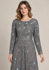 Women’s Party Long Dress with Hand Embroidery - Firdaso