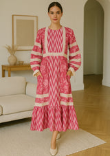 Ibban Cotton Summer Long Dress -Raya