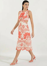 Vestido largo de algodón para mujer - Rifat