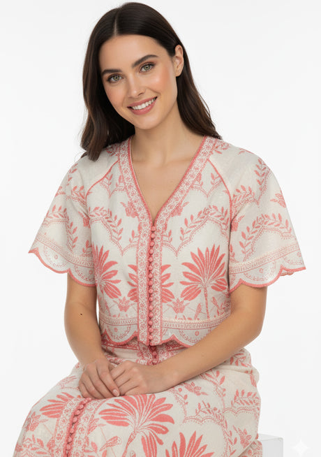 Vestido largo de algodón para mujer - Rifat
