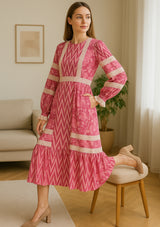 Ibban Cotton Summer Long Dress -Raya