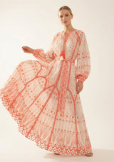 Maxivestido de algodón para mujer - Meerab