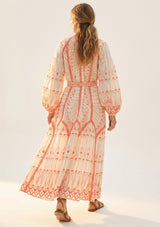 Maxivestido de algodón para mujer - Meerab