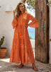ibBan Premium Cotton Hand Embroidered Long Tunic Dress | Women's Boho  Dress - Yamba Tunic