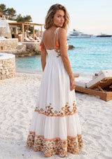 Women's Cotton Maxi Dress V-Neck - Ulani