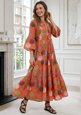 ibBan Print Cotton Long Tunic with Hand Embroidery – Kinza