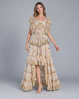ibBan Cotton Georgette Long Dress - Anaab