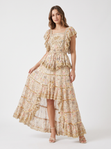 ibBan Cotton Georgette Long Dress - Anaab