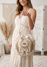 ibBan Embellished hand Embroidery Bucket Bag - Loana