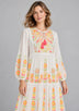 ibBan Cotton Floral Embroidery Long Dress - Riza