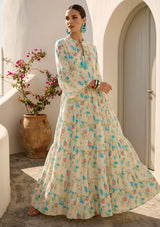 ibBan Printed Cotton Maxi Dress | Women's Floral Summer Long Dress - Hayal Long Dress